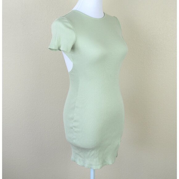 Urban Outfitters Aly Ribbed Open-back Mini Dress M - Picture 7 of 8